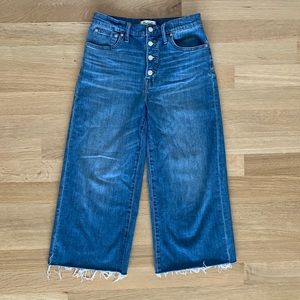 Madewell wide leg crop jeans